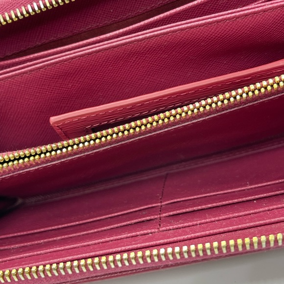 Prada Pink Fiocco Bow Saffiano Lux Long Wallet - Picture 11 of 15
